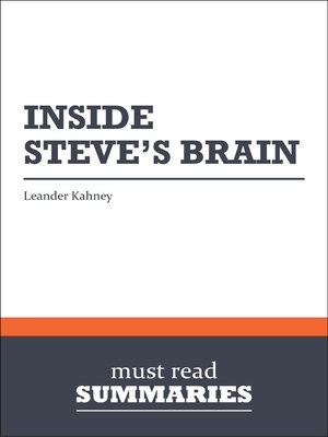 cover image of Inside Steve's Brain - Leander Kahney